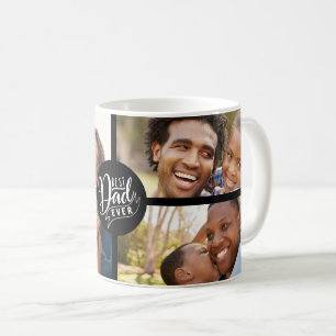 Mug Photo Collage Meilleur Père Jamais