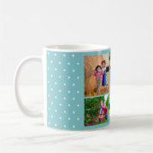 Mug Photo Collage Meilleure Soeur jamais Sky Blue Polk (Gauche)