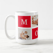 Mug Photo Collage Moderne & Best Mom Ever Cadeau (Gauche)