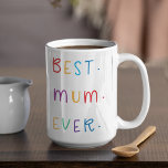 Mug Photo Collage moderne et coloré Meilleur cadeau de<br><div class="desc">Un collage photo moderne et le cadeau coloré "Best Mom Ever" est un cadeau réfléchi et personnalisé pour toute mère. La photo de collage est une collection de différentes images qui ont été arrangées avec art pour former une composition cohésive et visuellement attrayante. Ces photos peuvent présenter des souvenirs chéris,...</div>