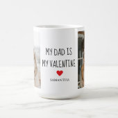 Mug Photo Collage | Mon père est mon cadeau Valentine (Centre)