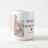 Mug Photo Collage | Mon père est mon cadeau Valentine (Devant gauche)