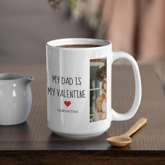 Mug Photo Collage | Mon père est mon cadeau Valentine