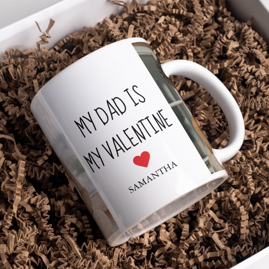 Mug Photo Collage | Mon père est mon cadeau Valentine
