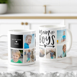 Mug Photo Collage photo de la mignonne maman des garço