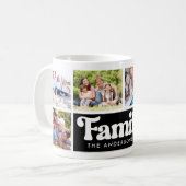 Mug Photo Collage Retro Famille 6 Photos (Devant gauche)