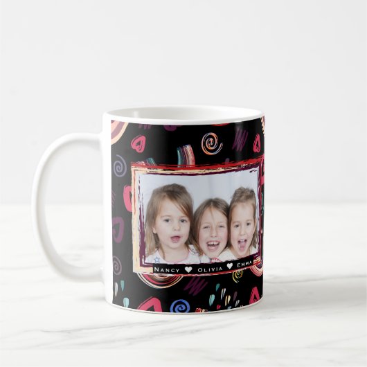 Mug Photo Colorful Rainbow Custom moderne (Gauche)