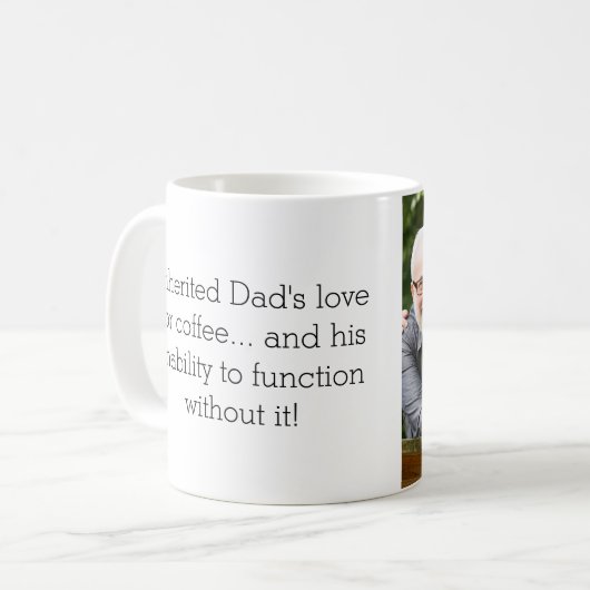 Mug Photo Comme Père Comme Fille Ou Fils (Devant gauche)