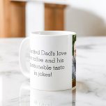 Mug Photo Comme Père Comme Fille Ou Fils<br><div class="desc">Célébrez le lien spécial entre le père et l'enfant avec notre café "Comme père comme fille ou fils". Cette tasse personnalisée saisit l'essence du lien unique partagé entre un père et son enfant, ce qui en fait le cadeau idéal pour la Fête des pères, les anniversaires ou toute occasion. Réalisée...</div>