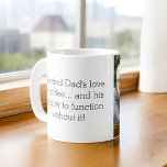 Mug Photo Comme Père Comme Fille Ou Fils<br><div class="desc">Célébrez le lien spécial entre le père et l'enfant avec notre café "Comme père comme fille ou fils". Cette tasse personnalisée saisit l'essence du lien unique partagé entre un père et son enfant, ce qui en fait le cadeau idéal pour la Fête des pères, les anniversaires ou toute occasion. Réalisée...</div>