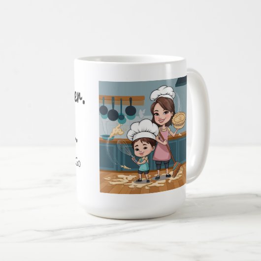 Mug Photo Comme Père/Mère Comme Fille/Fils (Devant droit)