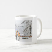 Mug Photo Couple d'hiver (Devant droit)