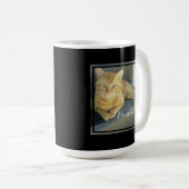Mug Photo Cute Cat Noir moderne Customisé (Devant droit)
