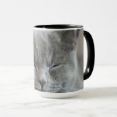 Mug Photo Cute Gray Kitty Visage (Devant droit)