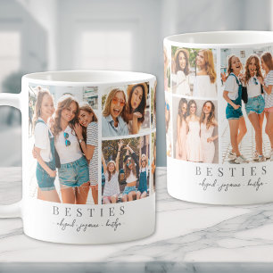 Mug Photo d'amies BFF minimaliste chic