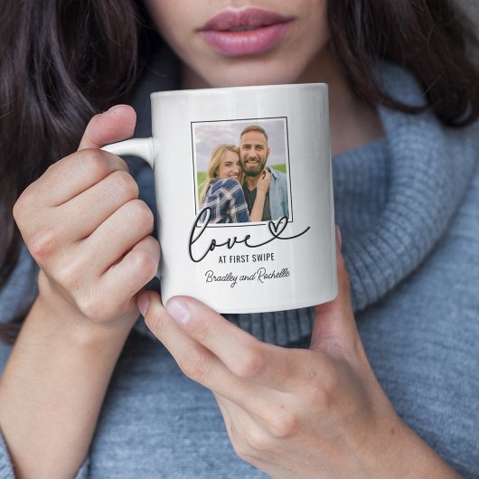 Mug Photo d'amour de Saint-Valentin au premier balayag