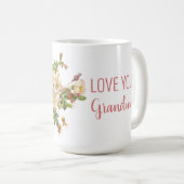 Mug Photo d'amour floral  (Devant droit)