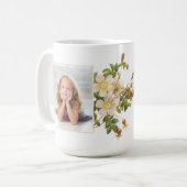 Mug Photo d'amour floral  (Devant gauche)
