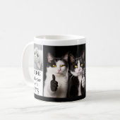 Mug Photo d'Amoureux des chats noir et blanc (Devant gauche)