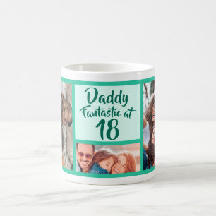 Mug Photo d'anniversaire de papa 18e anniversaire mode
