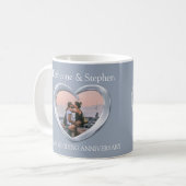 Mug Photo d'anniversaire du mariage d'argent (Devant gauche)