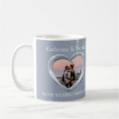 Mug Photo d'anniversaire du mariage d'argent (Gauche)