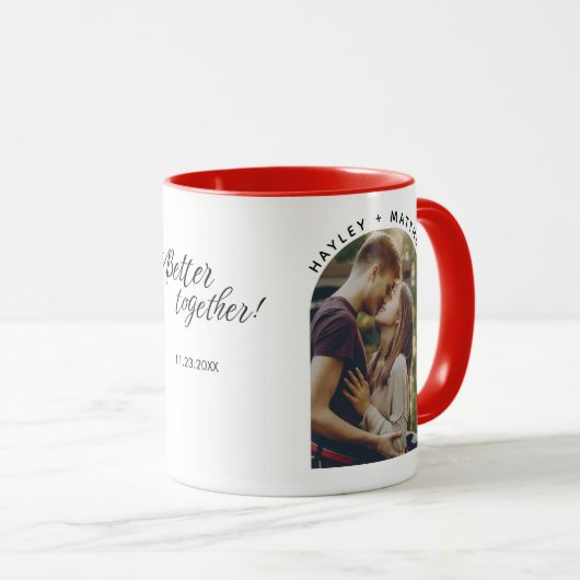 Mug Photo d'arc moderne personnalisée (Devant droit)