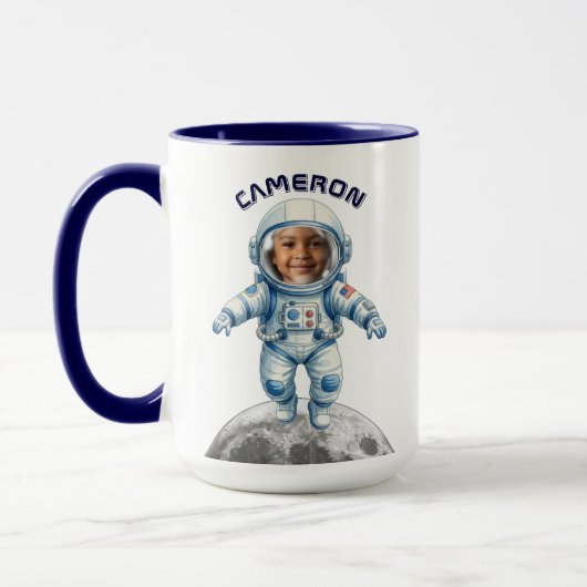 Mug Photo d'astronaute espace extra-atmosphérique lune (Gauche)