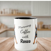 Mug Photo de animaux Doberman Café Noir Personnaliser