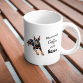 Mug Photo de animaux Doberman Café Noir Personnaliser