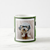 Mug Photo de balle de football Ajouter votre nom - Peu (Centre)