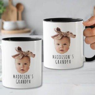 Mug Photo de bébé personnalisé grand-père