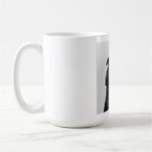 Mug Photo de Carlin noir et blanc mignon (Gauche)