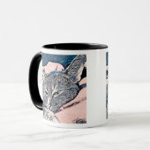 Mug Photo de chat, chat, Animaux de compagnie, chat dr (Devant gauche)