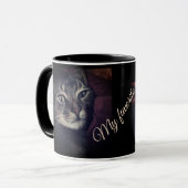 Mug Photo de chat, chat, Animaux de compagnie, chat dr (Devant gauche)