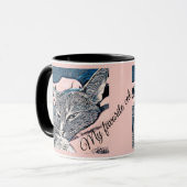 Mug Photo de chat, chat, Animaux domestiques, drôle de (Devant gauche)