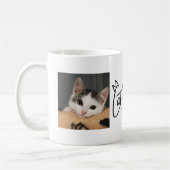 Mug Photo de chat domestique (Gauche)