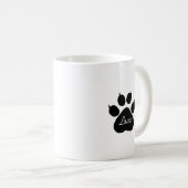 Mug Photo de chat, nom et empreinte de patte  (Devant droit)