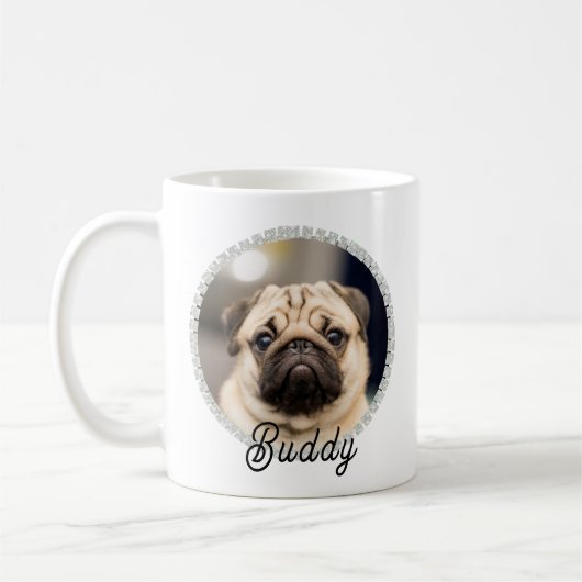 Mug Photo de chien animal de compagnie mignonne en Par (Gauche)