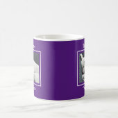 Mug Photo de Chien blanc dormant tranquillement violet (Centre)
