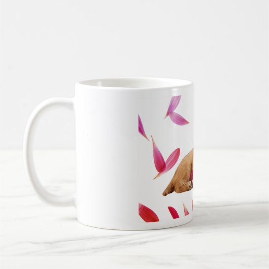 Mug Photo de Chien de la Saint Valentin (Gauche)