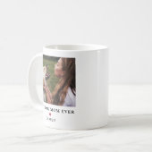 Mug Photo de chien maman nom moderne simple (Devant gauche)