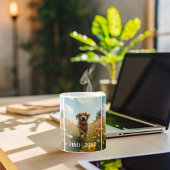 Mug Photo de chien nom du texte de l'animal de compagn