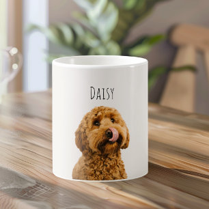 Mug Photo de chien personnalisé   Nom de l'animal de c