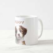 Mug photo de chien personnalisé - Nom personnalisé (Devant droit)