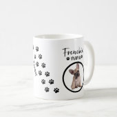 Mug Photo de chien personnalisée Frenchie Mom (Devant droit)