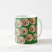Mug Photo de chien personnalisée | Vert personnalisé m (Devant droit)