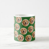 Mug Photo de chien personnalisée | Vert personnalisé m (Centre)
