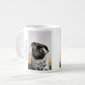 Mug Photo de chien Super Maman empreinte cardiaque Caf (Devant gauche)