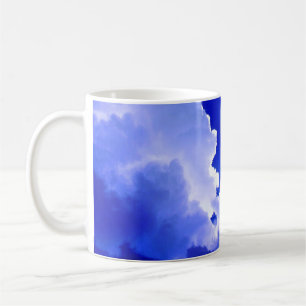 Mug Photo de ciel bleu avec nuages ensoleillés